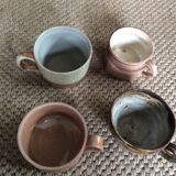 Set of 4 stoneware cups