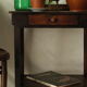 Old country side table in waxed wood