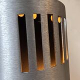 Pair of adjustable wall lights, brushed metal, France 1970