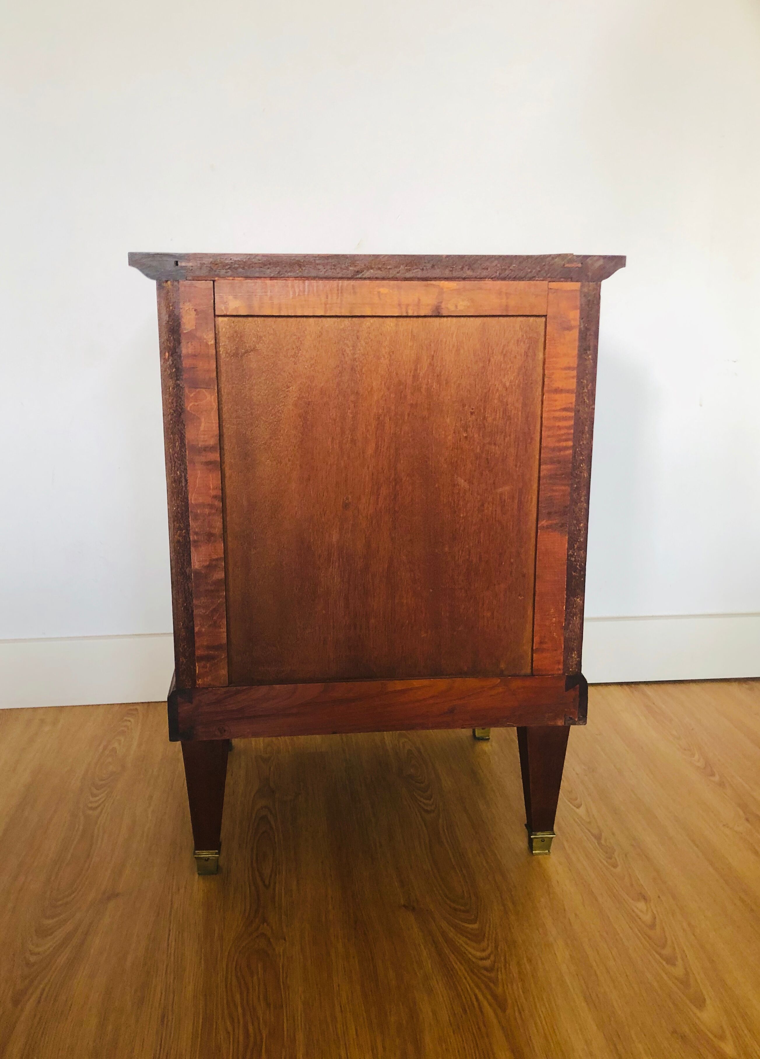 Bedside, walnut 3 drawers