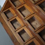 Large Dutch Beech Haberdashery Shop Cabinet, 1920s/30s