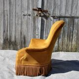 Velvet armchair, 20th century