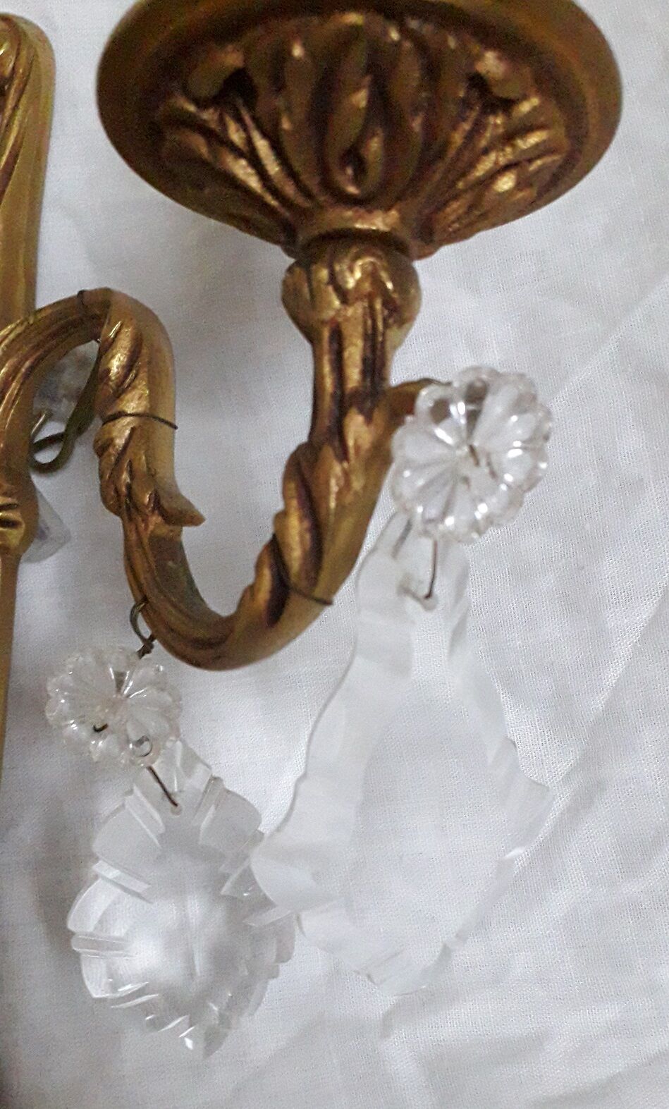 Pair of bronze sconces