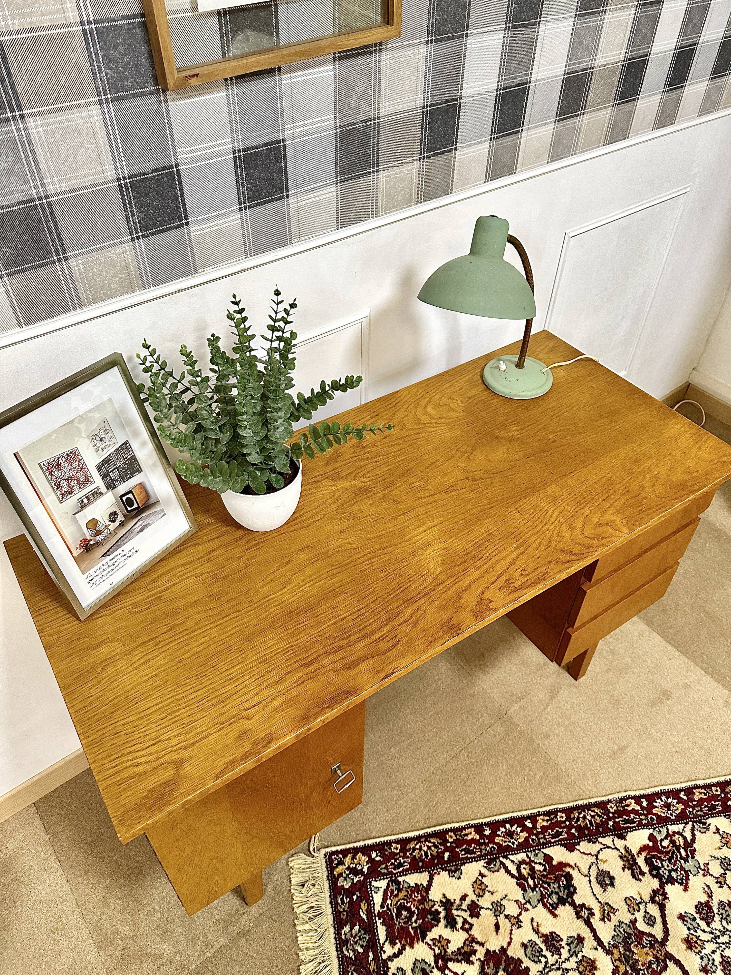 Scandinavian-style vintage desk