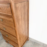 Oak chest of drawers with 5 drawers