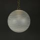 Large vintage Murano glass lamp, swirling Italian design, 1970s.