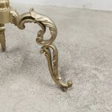 Bronze and white marble floor lamp 1960