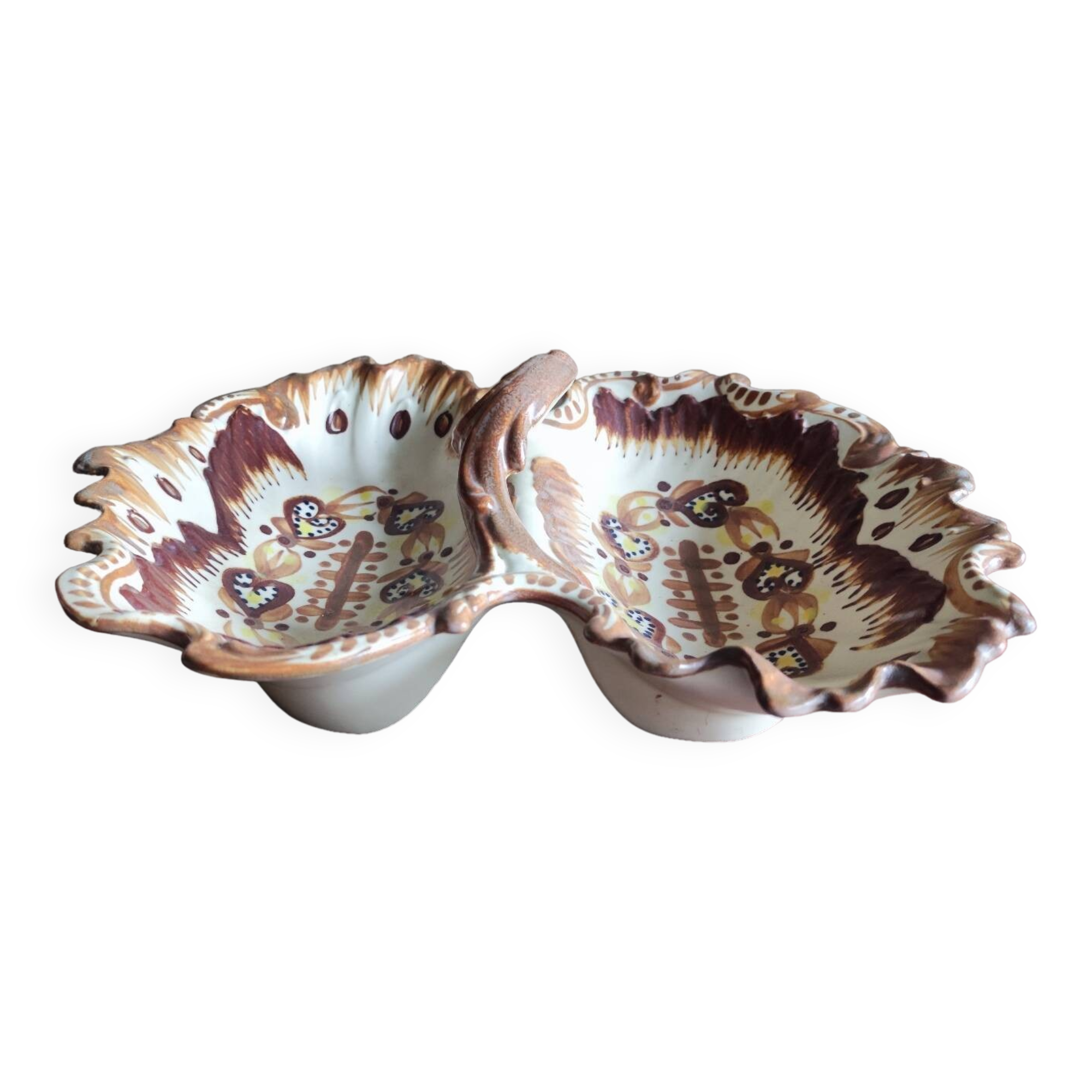 Dish, fruit basket, Henriot, HB Quimper