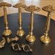 Antique brass curtain tiebacks - Set of 4
