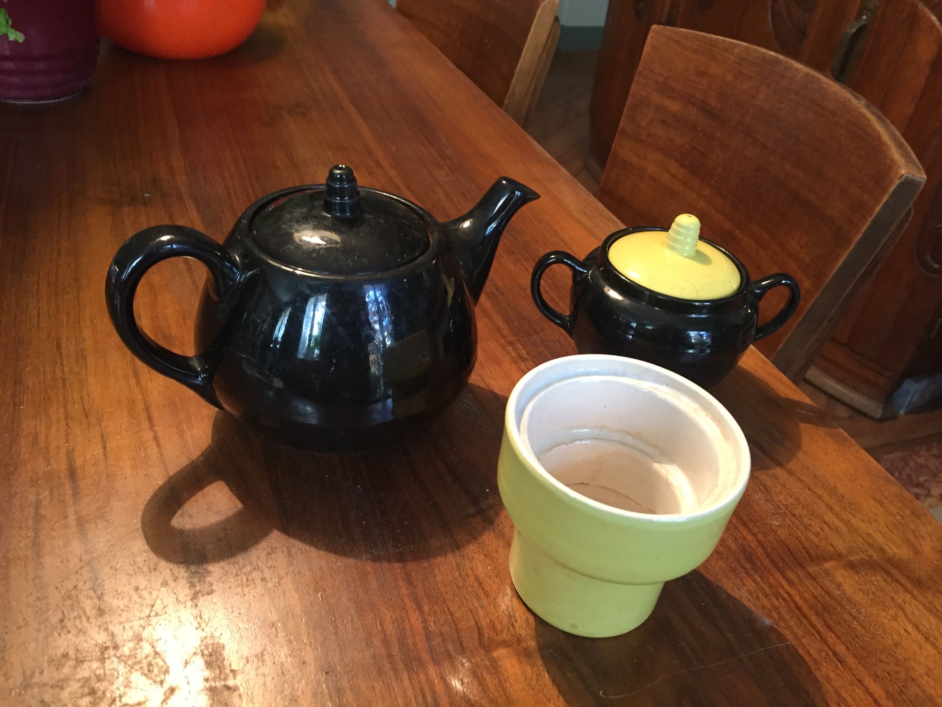 Set théière anglais avec sucrier