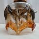 Suspended luminaire ceiling light glass has sets of coulure vintage 1970