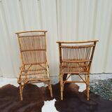 Rattan 6 chairs