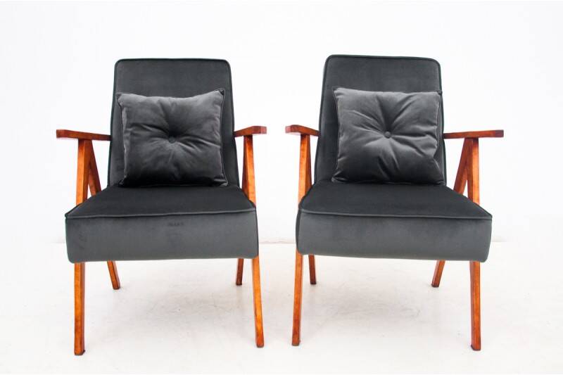 Ensemble de fauteuils, Pologne, années 1960
