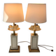Le Dauphin Pair of Frugiere Lamps 1960-1970 Fruit Crystal Hollywood Re
