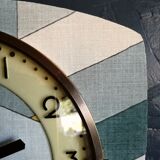 Clock formica vintage asymmetrical silent wall clock "Diamonds"