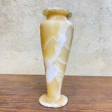 Egyptian Art Deco Alabaster Vase