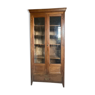 Vintage glass library