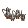 Silver metal coffee set - christofle - gallia collection