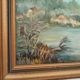 Old painting oil on canvas signed J.V.