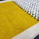 Handmade traditional natural wool rug size 2/3 m