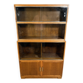Vintage Minty of Oxford Sectional Stacking Bookcase | 1950s–1960s | Oak | B
