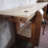 Waxed oak cabinetmaker's workbench
