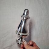 Antique 1960s English Style Silver Plated Metal Sugar Bowl