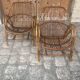 Pair of vintage rattan armchairs from the 1960s – a perfect timeless piece for indoors and outdoors.