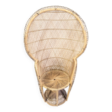 Vintage wicker peacock chair, 1970s