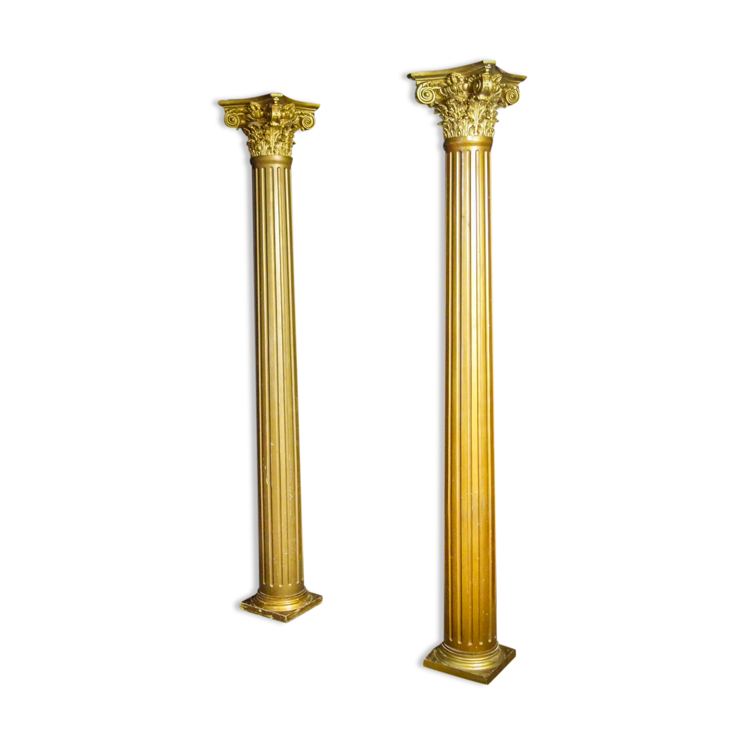 Classic gold colored columns