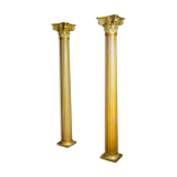 Colonnes colorées d’or classique de cru