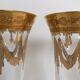 Service 12 glasses decoration engraved gold border