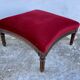 XIXth century pouf for two, stool footrest