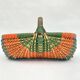 Rattan blade basket, circa 50-70