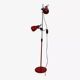 80s chrome metal floor lamp