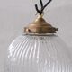 Suspension italienne en verre et laiton