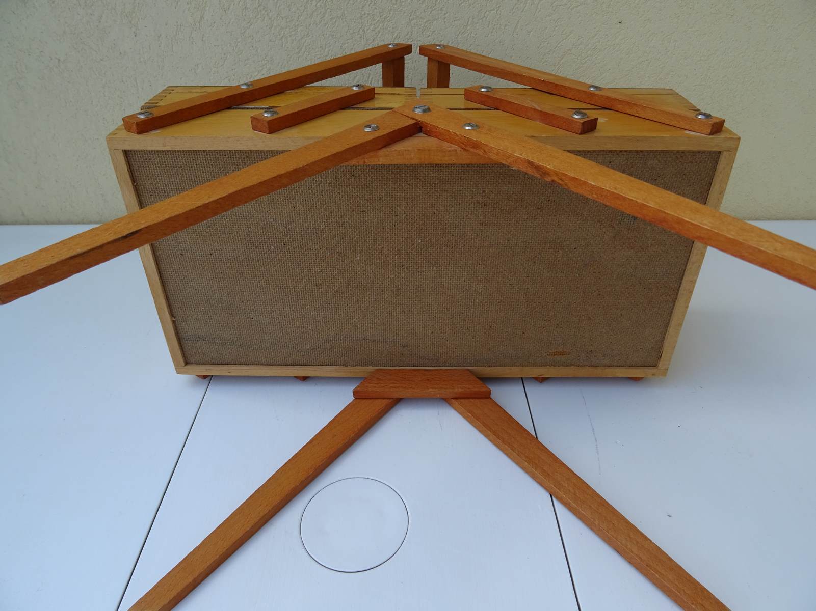 Sewinf cart for vintage child toy of 60s