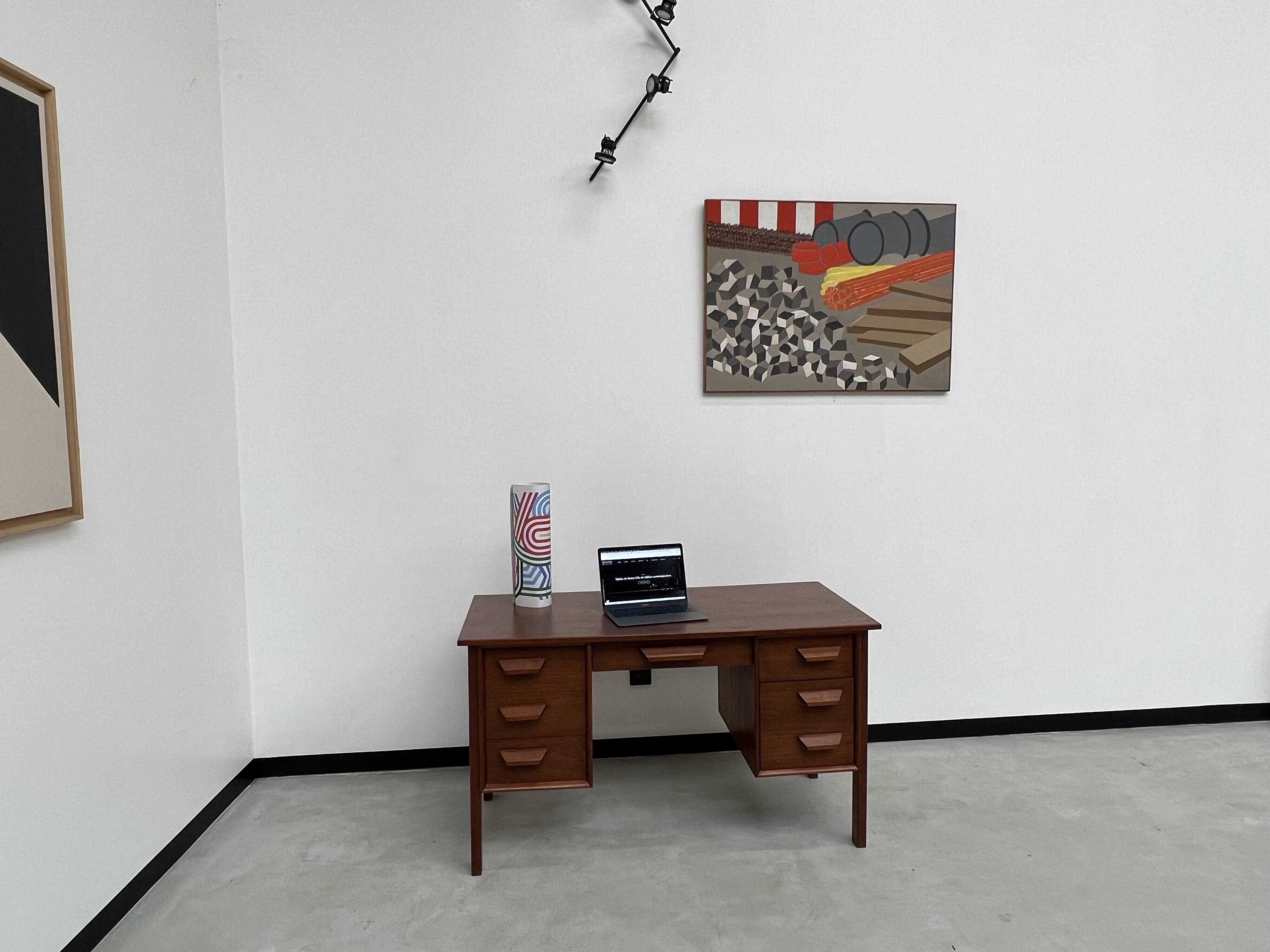 Scandinavian teak desk, circa 1970