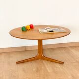 Scandinavian coffee table vintage round tripod