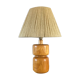 Vintage 1980s solid elm lamp