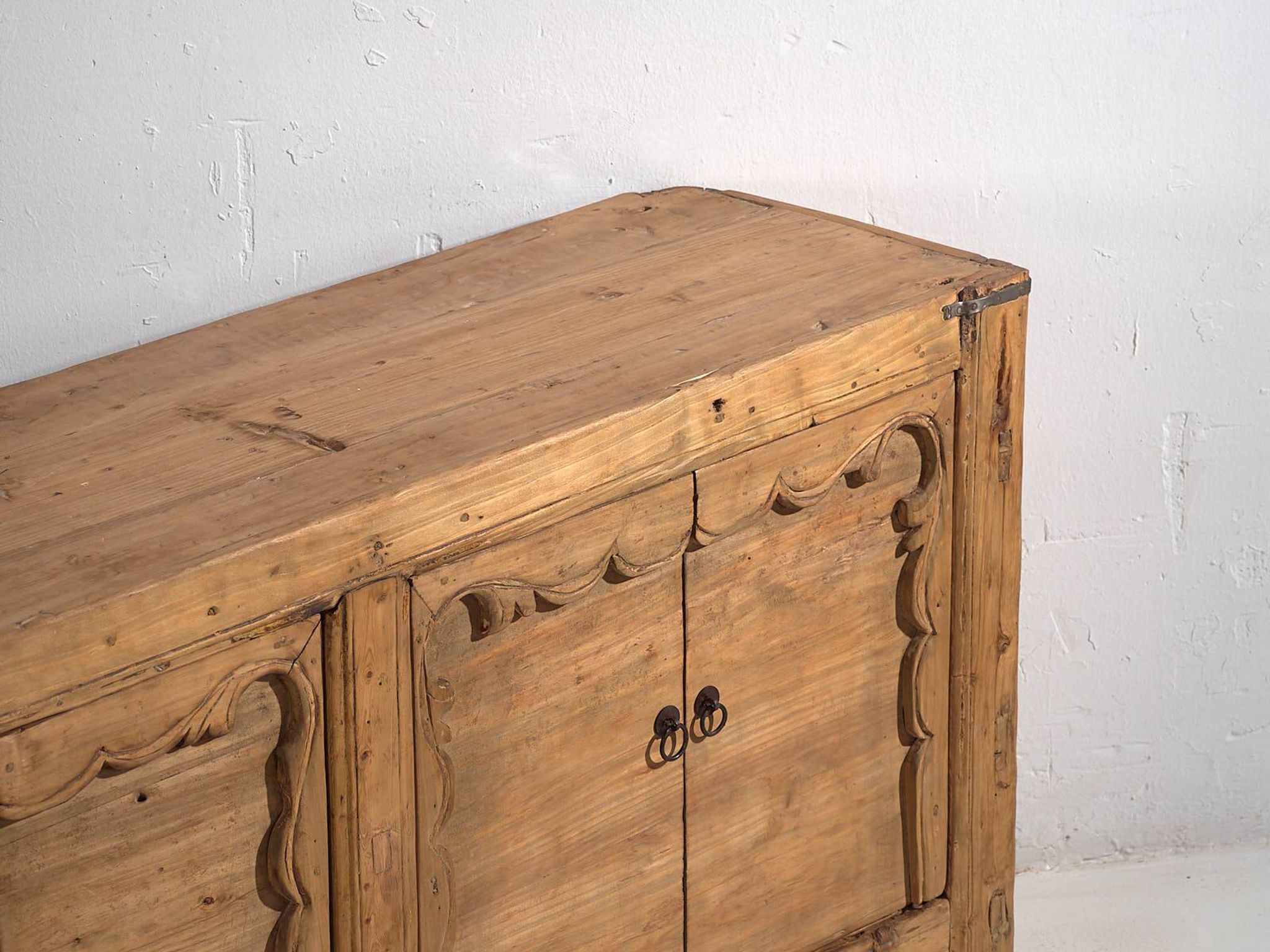 Antique Chinese buffet with four doors (c.1900) #12