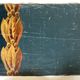 Oil on canvas neo classical fragment of decoration painted trompe l'oeil 19th