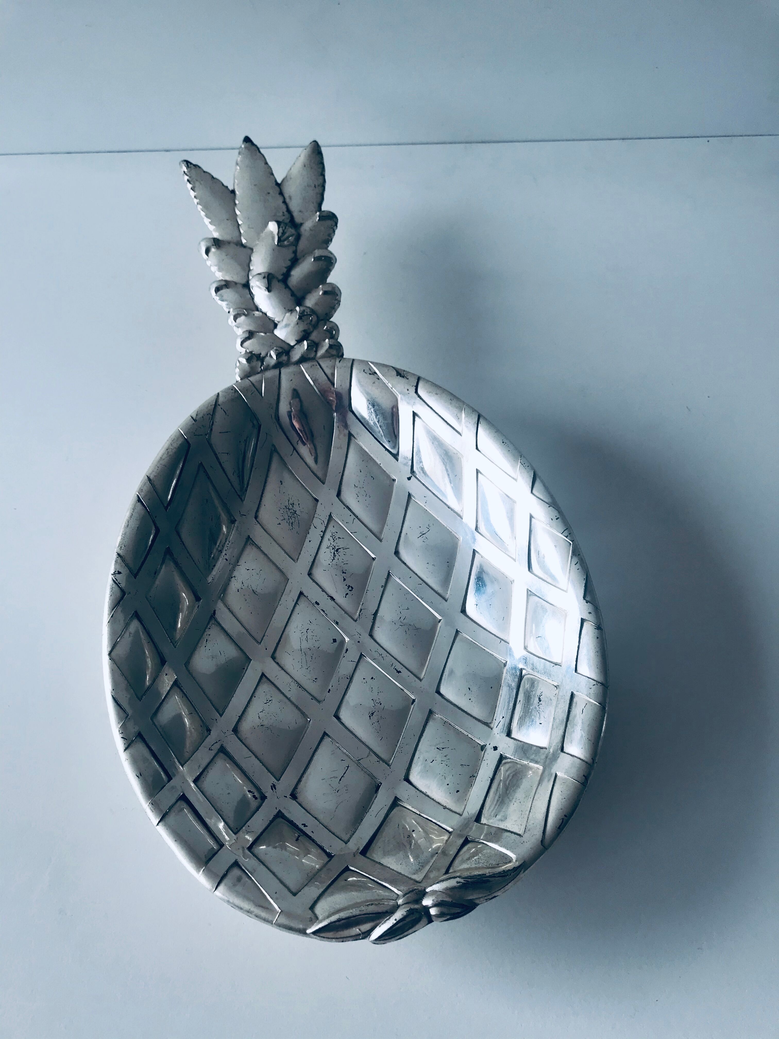 Silver pineapple dish