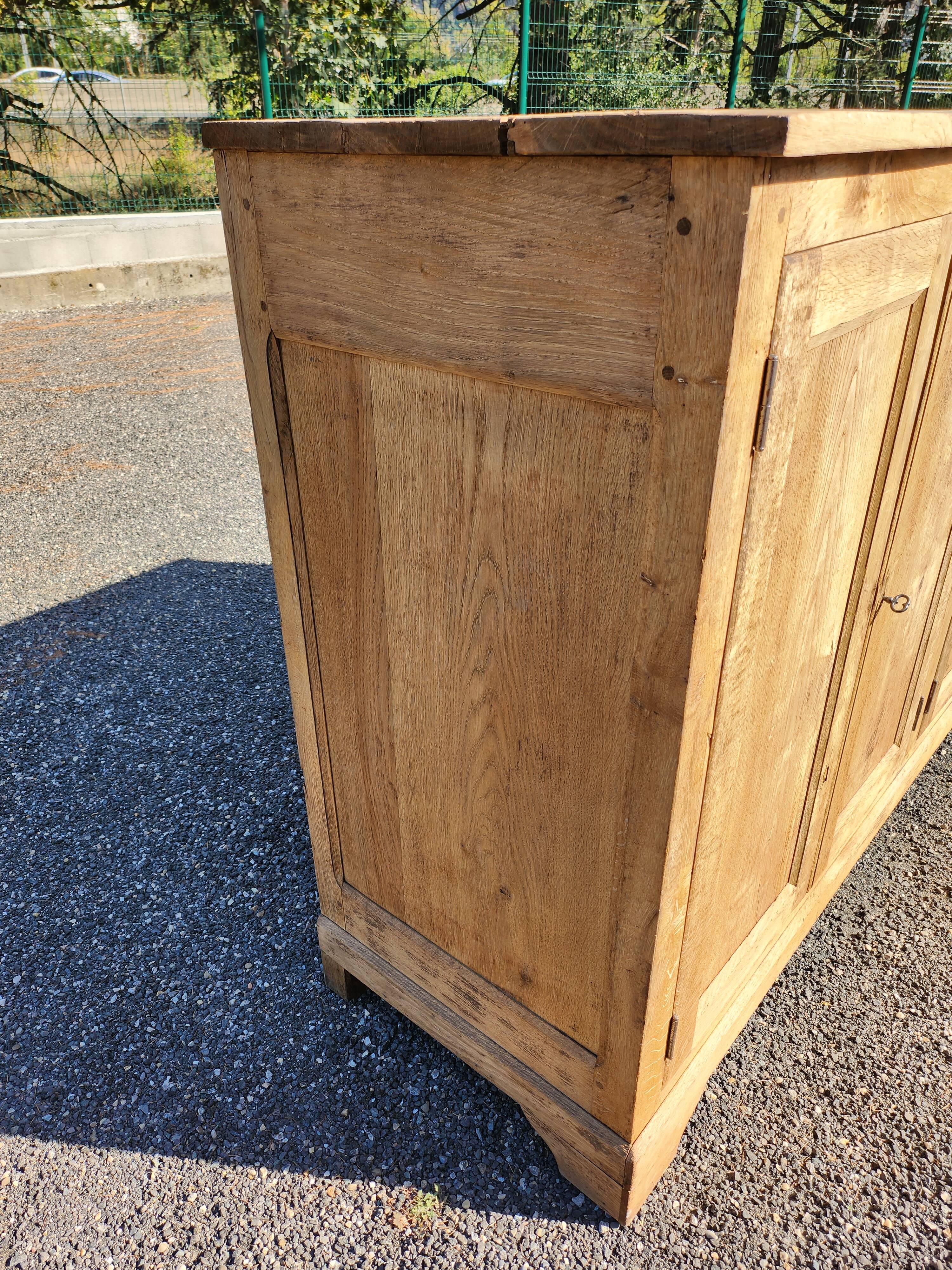 Old oak sideboard natural raw wood trade furniture