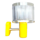 Mid century modern yellow wall sconce light