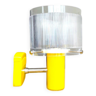 Mid century modern yellow wall sconce light