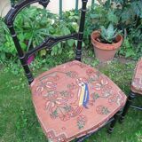 Pair of Napoleon III chairs - parrot decoration
