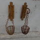 Paire d'appliques bambou pour plantes