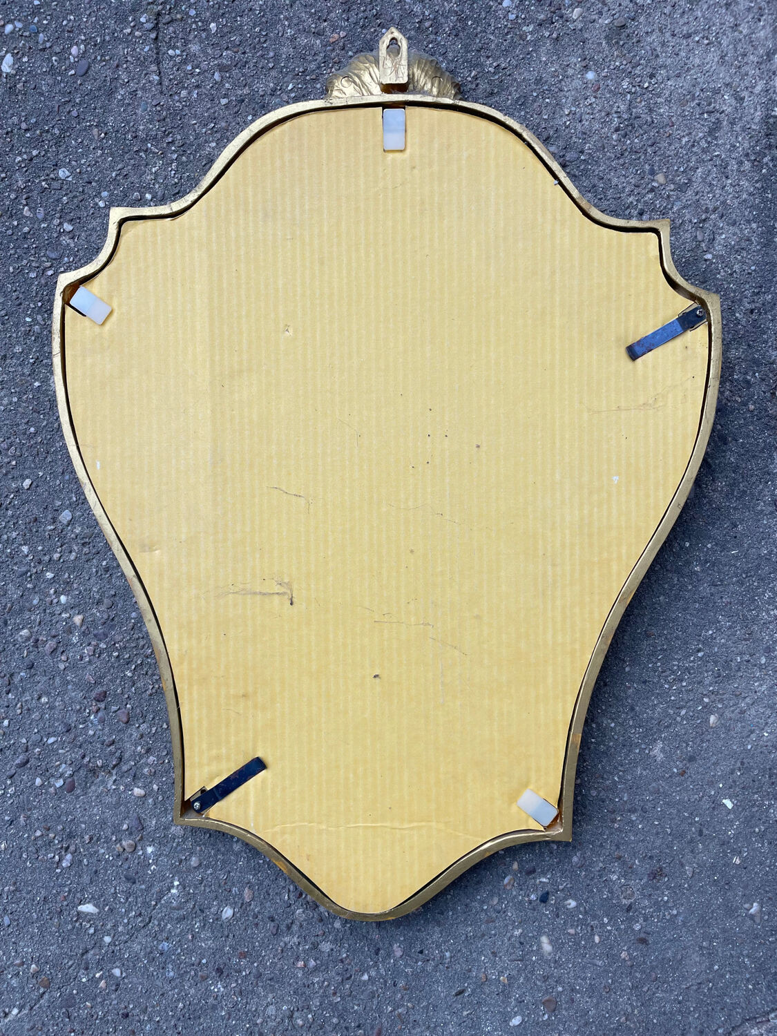 Golden shell mirror