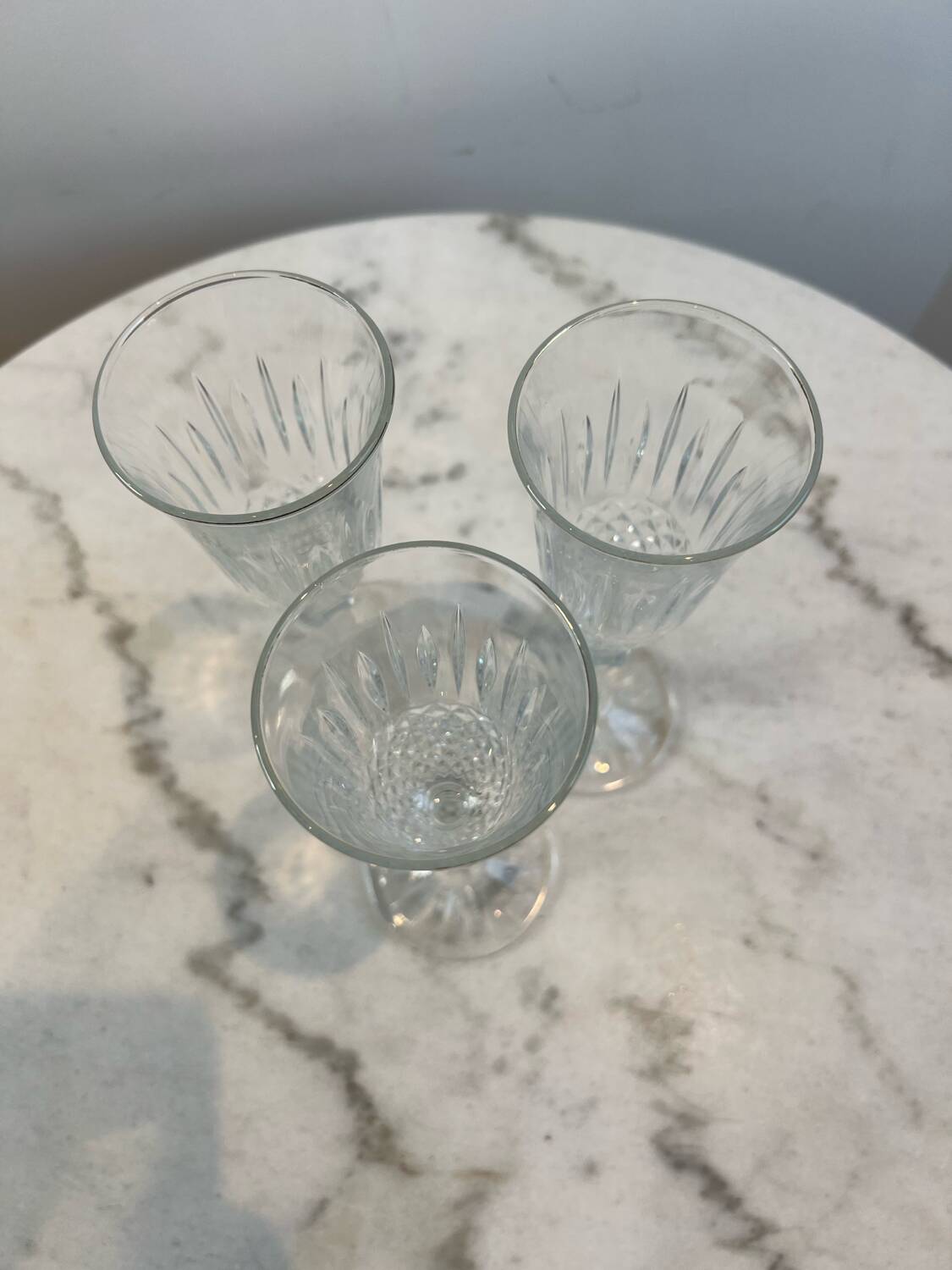 Three champagne flutes